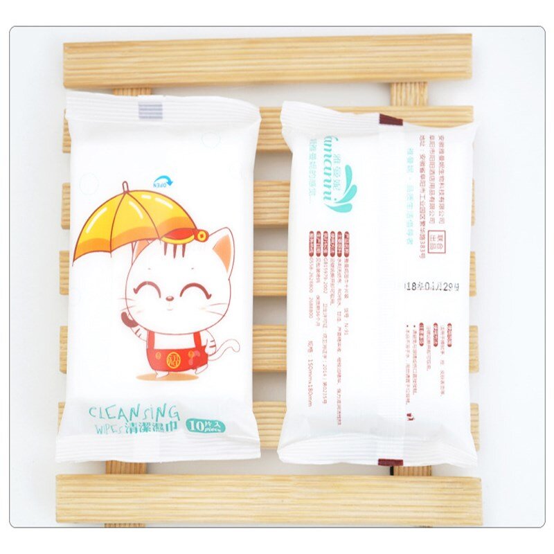 100PCS 2019 Mini Portable Face Care Cotton Towel Baby Adult Disposable Cleaning Tissue Wet Wipes For For Outdoor Travel Health