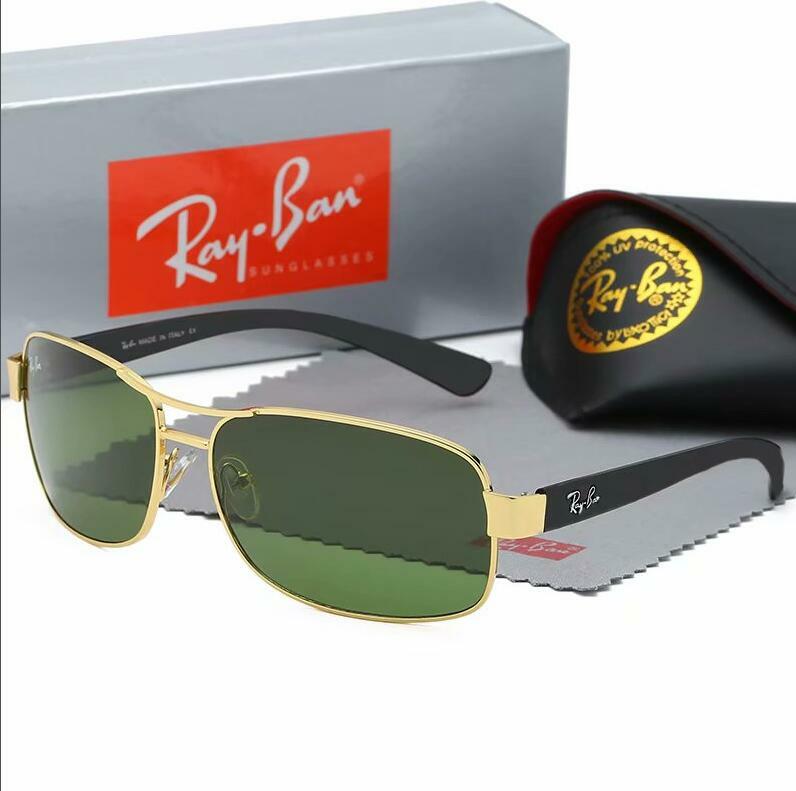 Мужские и женские солнцезащитные очки Rayban, брендовые дизайнерские солнцезащитные очки с защитой от ультрафиолета, RB3379, 2019