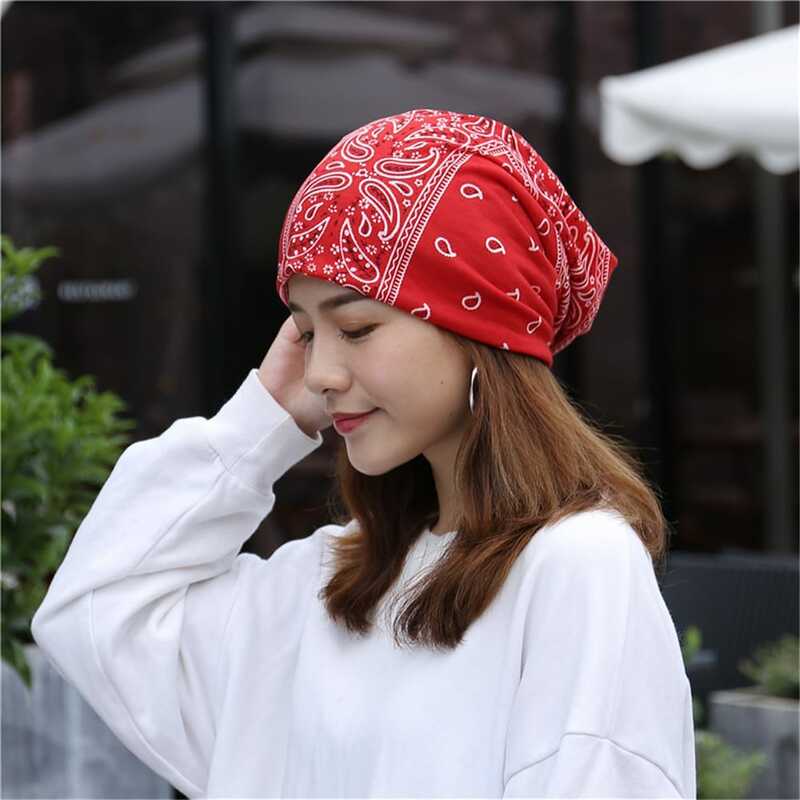 1PC High Brand Hats Women Beanies Spring Beanie For Caps 2 Way To Wear Bonnet National Style Cover Festival Gifts Sun Protection