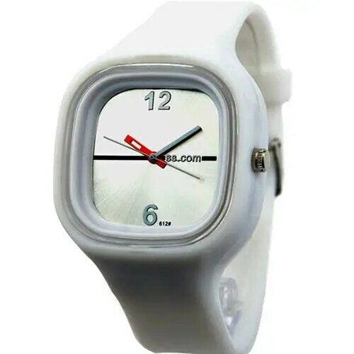 Vendas quentes!!!!! Relógio de quartzo de silicone gelatinoso quadrado para homens e mulheres, relógio de pulso esportivo simples, moda casual, multicores