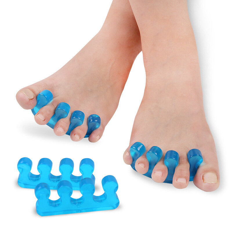 Гелевые растяжки для пальцев ног для йоги, разделитель для пальцев ног, бурсионы, молотковые пальцы