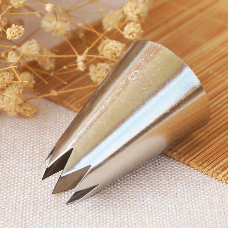 #353 354 359 362 Open Star Piping Nozzle Cake Decorating Tools Stainless Steel Icing TipCream Nozzles Bakeware Pastry Tips Large