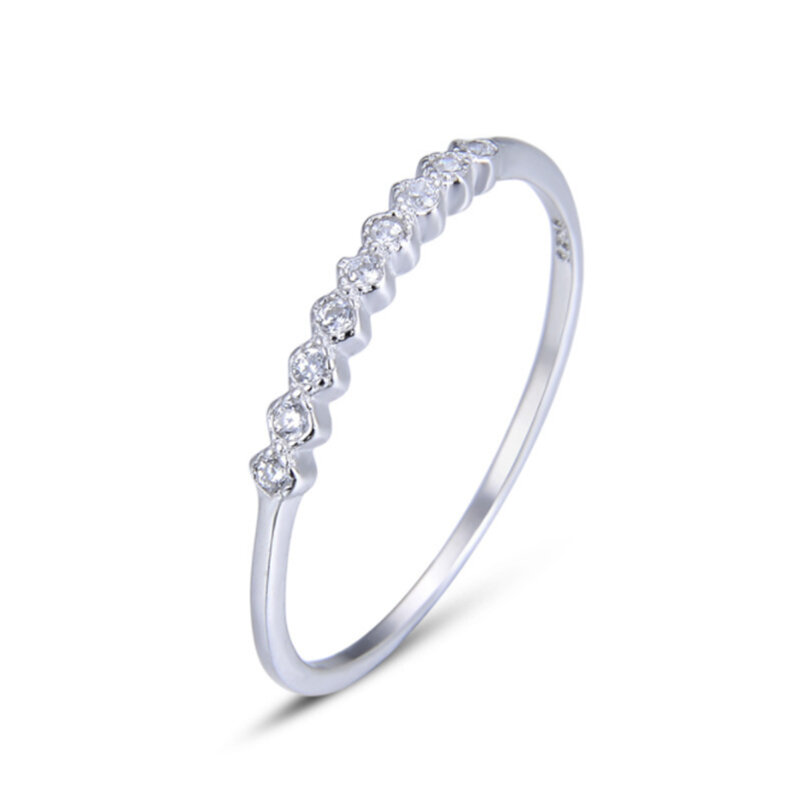 Anillos De Compromiso minimalistas XINSOM, 925 anillos de plata esterlina para mujer, rosa, blanco, Morado, CZ, joyería fina 2020, 20FEBR6