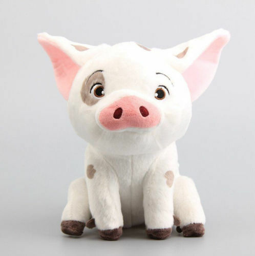 Muñecos de peluche de la película Moana para niños, de 22cm muñecos de peluche, con diseño de cerdo, púa, animales bonitos y suaves, ideal para regalo de cumpleaños y Navidad