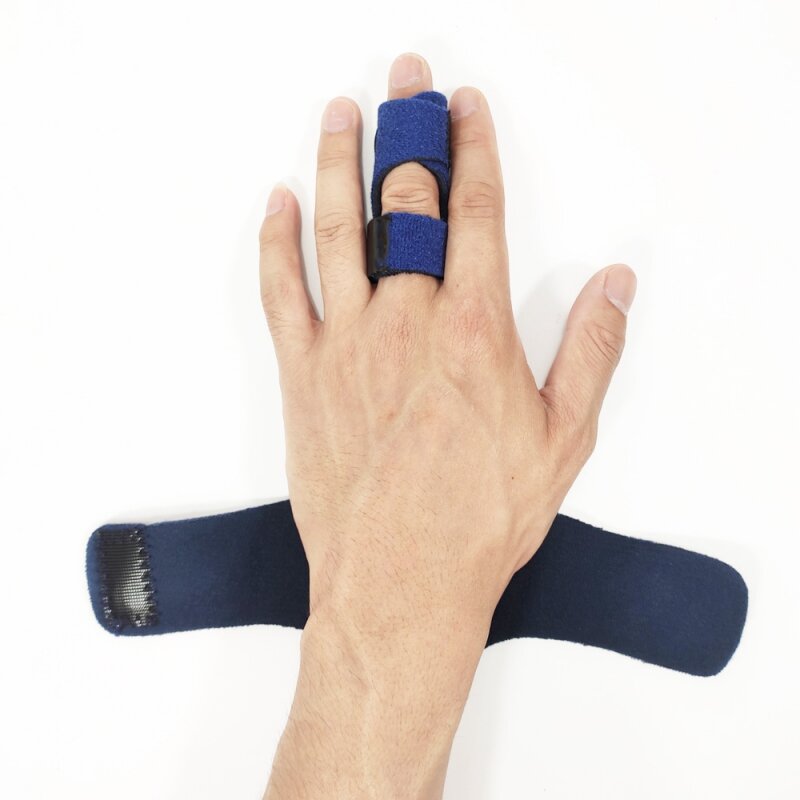 Suporte estabilizador de dedo para correção, artrite, suporte ajustável, alívio da dor, gatilho protetor, manga do dedo
