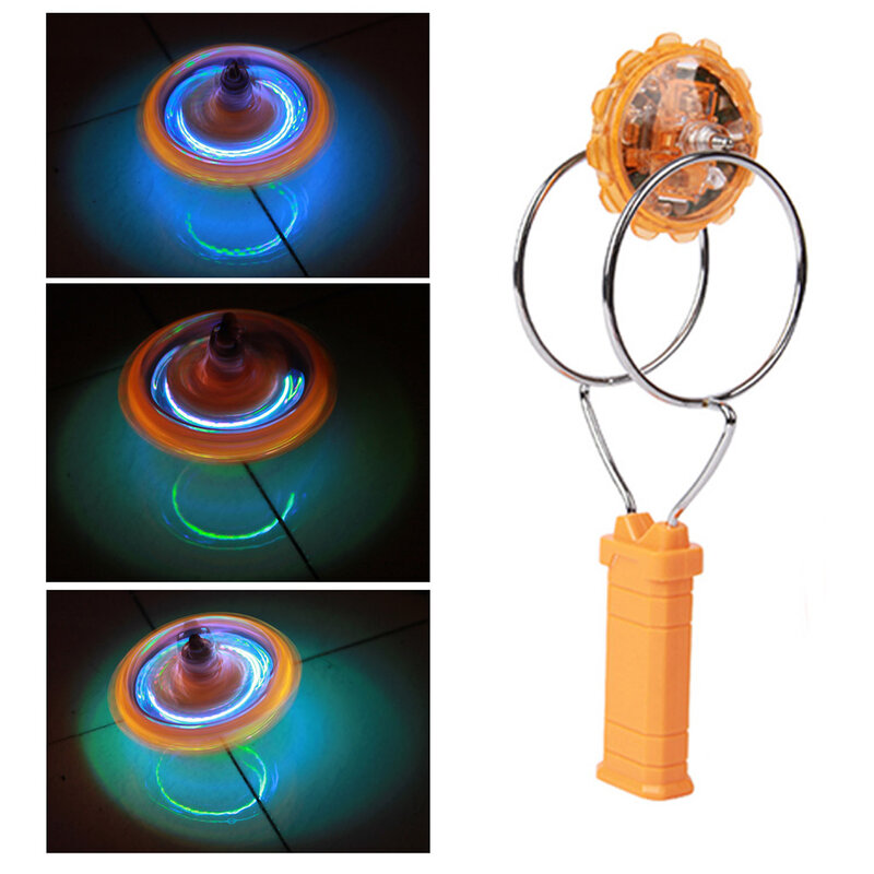 Giroscopio magnético con luz LED para niños, rueda giratoria de mano, juguete mágico giratorio, regalo para niños, actividades de fiesta
