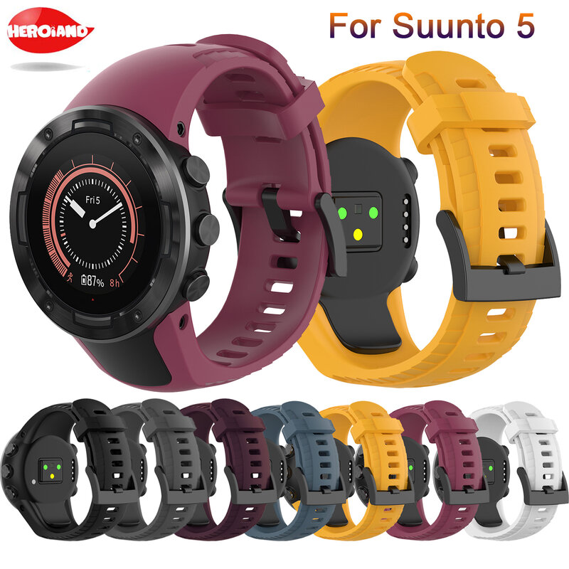 Für Suunto 5 Smartwatch Armband freien Sport Zubehör Silikon Ersatz Armband Handgelenk Strap Armband gürtel ladegerät