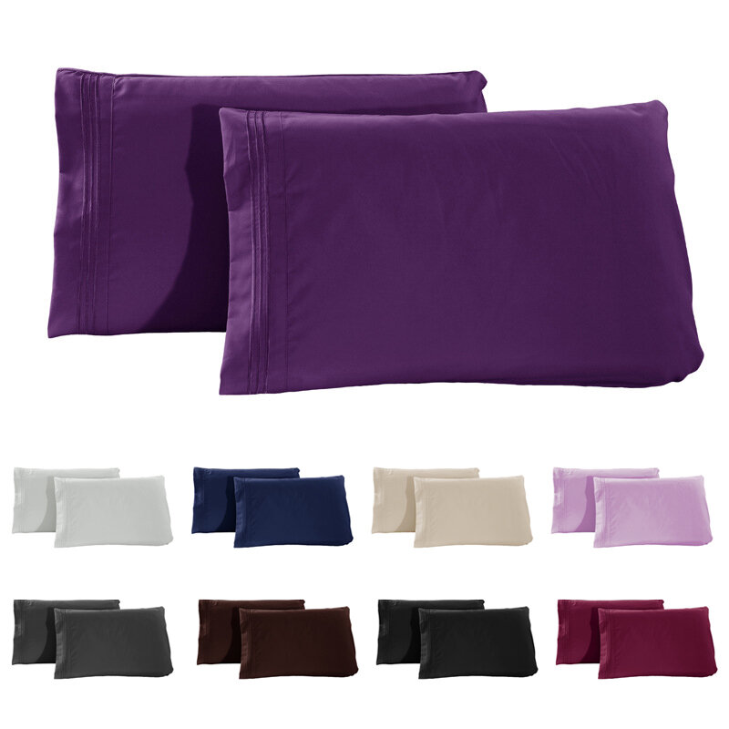 2-sztuka poszewki na poduszki jednolity kolor prostokątny proste Style 100% poduszka poliestrowa pokrywa domu/hotelu podszewki na łóżko akcesoria