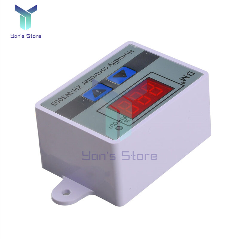 Digital Humidity Controller XH-W3005 12V 24V 110V 220V ความชื้นความชื้นความชื้นเมตร10A รีเลย์ควบคุมความชื้น sensor