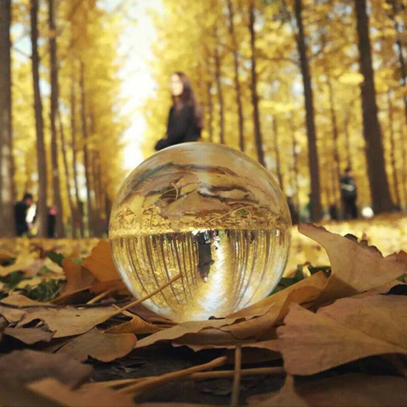 ثريا شفافة K9 ، كرة زجاجية كريستالية مع عدسة ، حامل للتصوير الفوتوغرافي ، ديكور منزلي