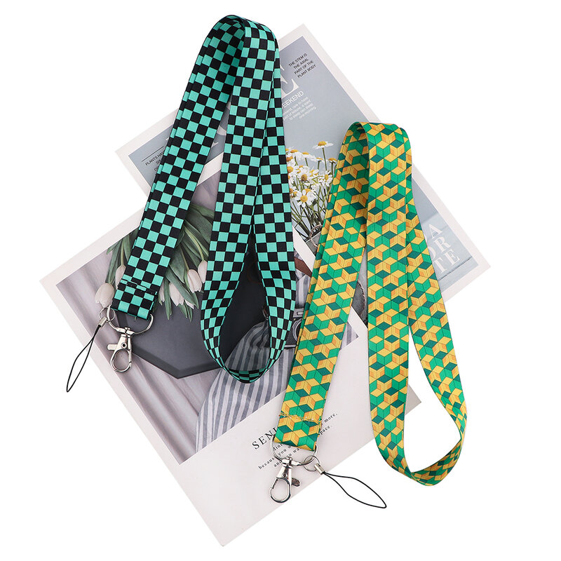 Flyingbee Plaid Hang corda cordino Badge ID cordini corda per cellulare cordino per chiavi accessori per cinturini per collo X2208