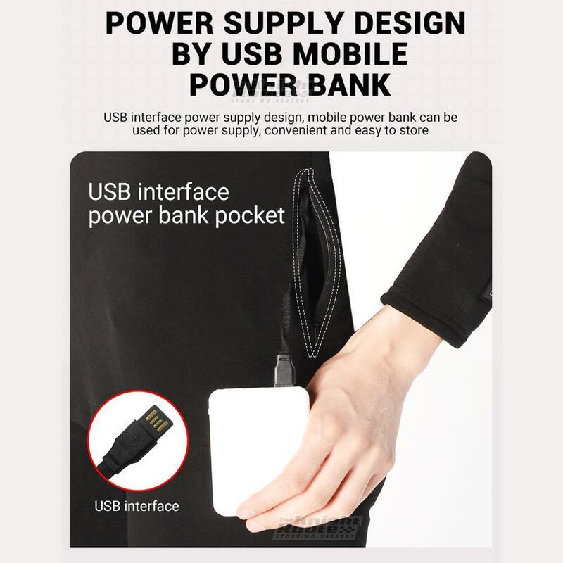 24 Area APP control Heated Jacket Thermal Underwear Women Men Ski Suit USB Electric Heated Clothing Shirt Winter Fishing