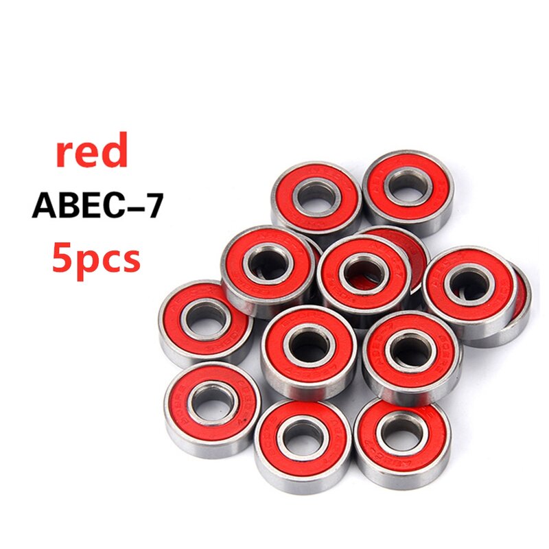 Rodamiento de bolas para monopatín, rodamiento de 8x22x7mm, sellado, ABEC-7/ABEC-9, ranura de hoja 608, práctico