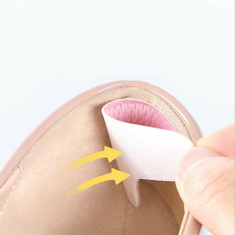 1Pair Heel Insoles Pain Relief Cushion Anti-wear Adhesive Feet Care Pads Heel Sticker Heel Liner Grips Crash Insole Massage