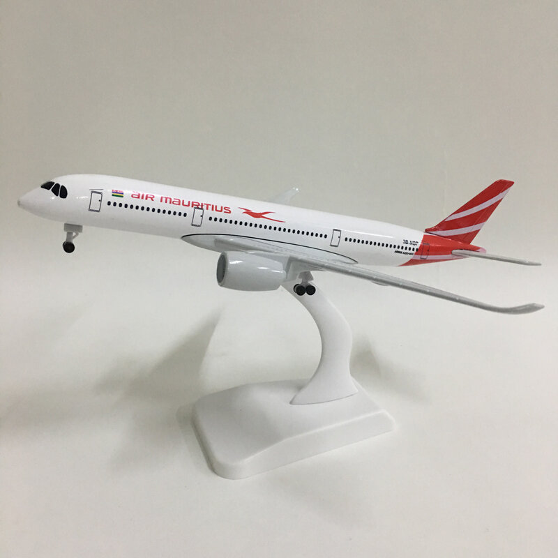 JASON TUTU 모리셔스 에어버스 A350 비행기 모형, 다이캐스트 금속 비행기 장난감, 선물 수집, 모델 1:300, 20cm