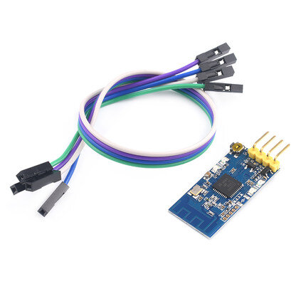 CC2530 2.4G WIFI Wireless UART Serial Transceiver Receiver Module Board with 4Pin Jumper Wire 30mA 3V 5.5V