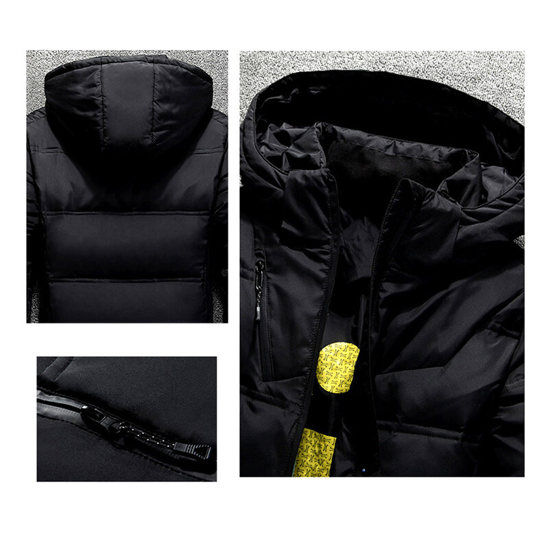 Cappotto invernale elegante alla moda giacca da uomo cappotto termico spesso di qualità Parka maschile caldo capispalla piumino cappotto regalo di natale da uomo