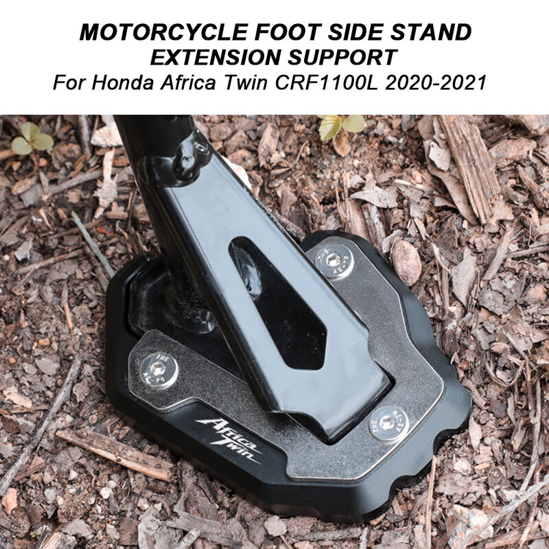 2021 Motorfiets Kickstand Voet Side Stand Extension Pad Ondersteuning Plaat Voor Honda CRF1100L Crf 1100 L L4 Afrika Twin 2020