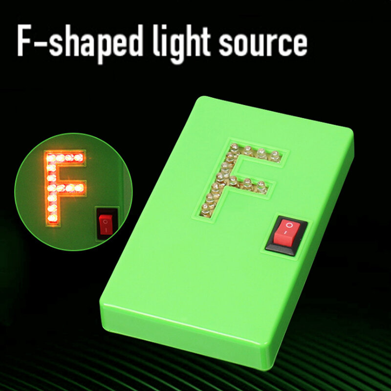 F Đèn Lens Chụp Ảnh Ánh Sáng Đỏ Cao Cấp LED Đèn Quang Học Mới Thực Nghiệm Vật Lý Nhạc Cụ Có Công Tắc