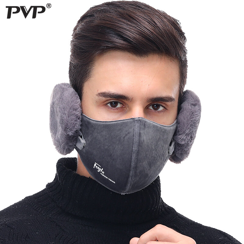 New Warm breathable Lengthened mouth mask Protect ears mask PM2.5 filter protection Cycling Windproof Anti-Dust Mouth Face Mask