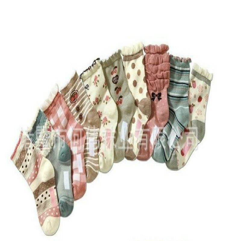 Chaussettes princesse en coton doux pour enfants, 10 paires/lot, nouvelle collection automne et printemps, pour bébés garçons et filles