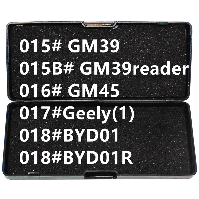 Sin caja negra 15-18b 2 en 1, herramientas de cerrajero LiShi 2 en 1, GM39, GM39reader, GM45, Geely(1), BYD01, BYD01R, herramientas de cerrajero para todo tipo