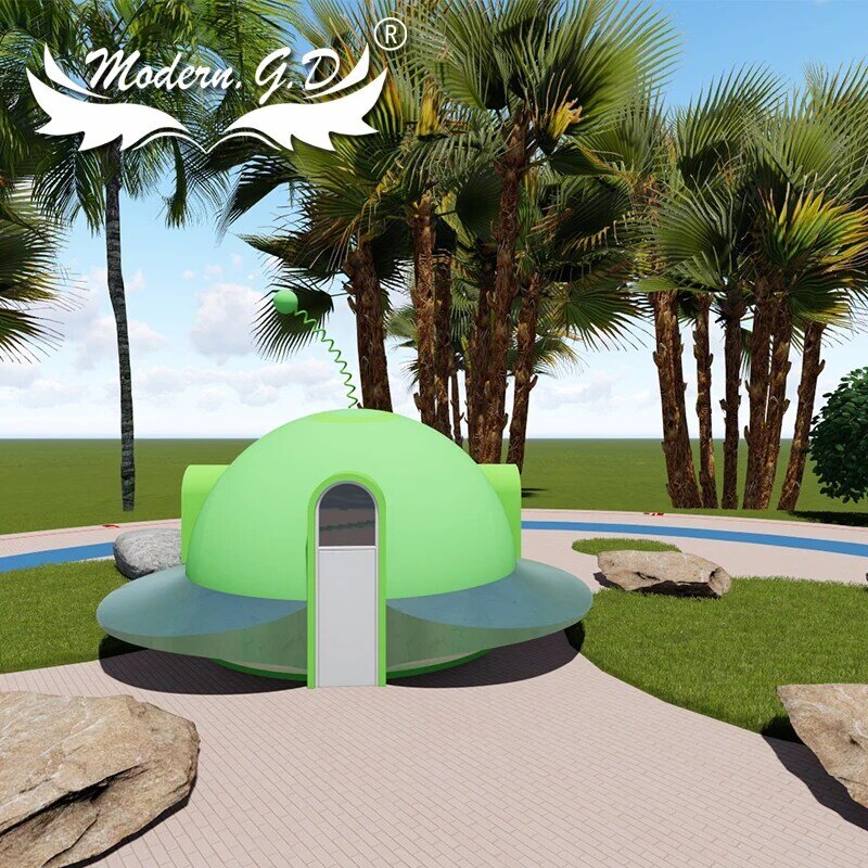 Eco-Friendly Impermeabile Facilmente Assemblato UFO dome Casa modulare