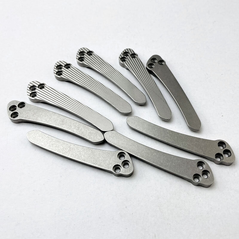 Clip tascabile in titanio su misura realizzata per Spyderco Paramilitary 2 e Para 3 coltelli 3 fori Clip tascabili parti di coltelli pieghevoli