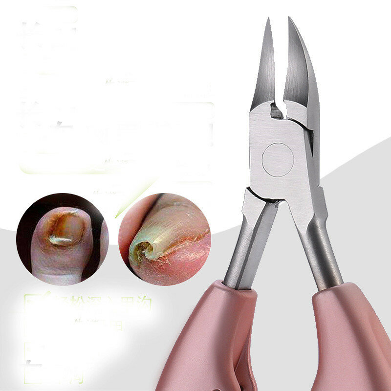 Cortaúñas de acero inoxidable para dedos de los pies, herramienta profesional para el cuidado de la pedicura, removedor de piel muerta, 2 colores, 2021