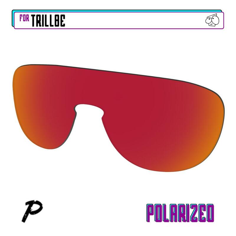 Ezsostituisci lenti di ricambio polarizzate per-occhiali da sole Oakley Trillbe-rosso P