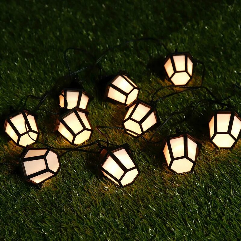 10/20 LED Bohlam Lampu Tenaga Surya Tali Cahaya Surya Peri Lampu Taman Dekorasi Luar Ruangan Lampu Surya untuk Pernikahan Natal