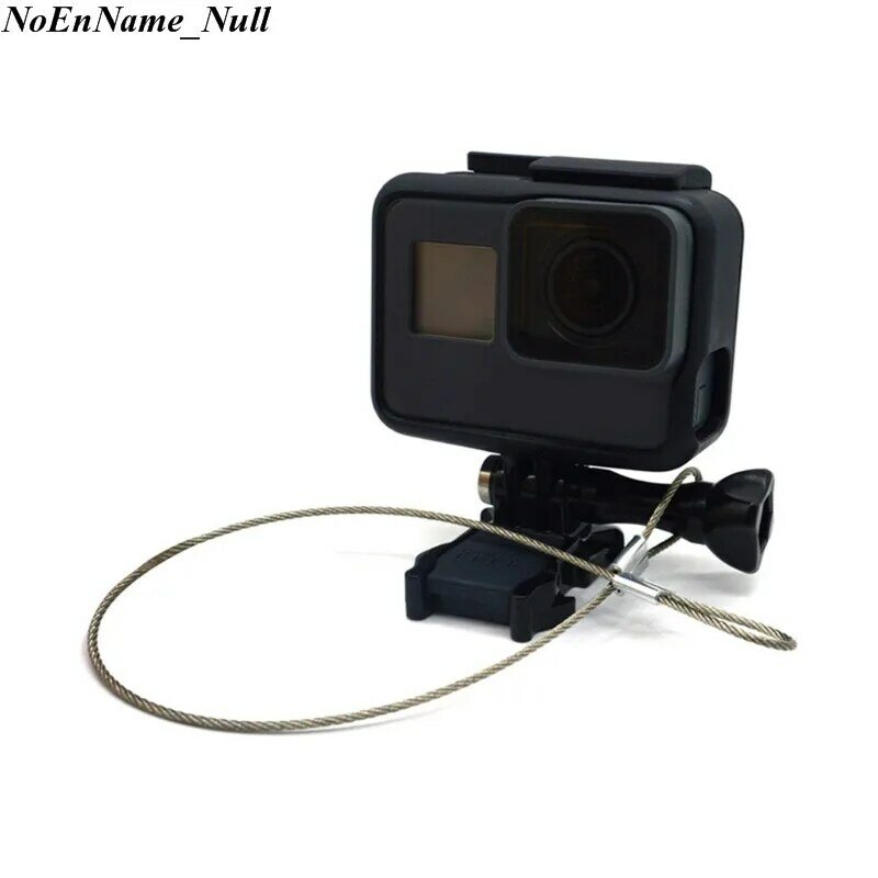Dragonne de sécurité en fil d'acier inoxydable, 1 pièce, 30cm pour caméra GoPro