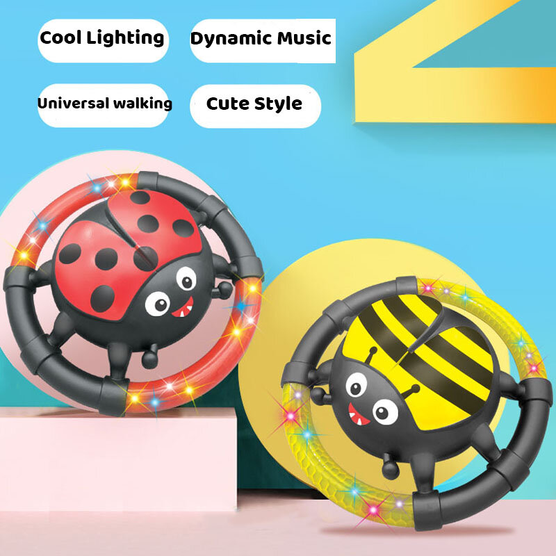 Cartoon Electronic Interactive Toys with Music Light Creative Kids Baby Early Educational Infant Crawling Toys Children Gifts