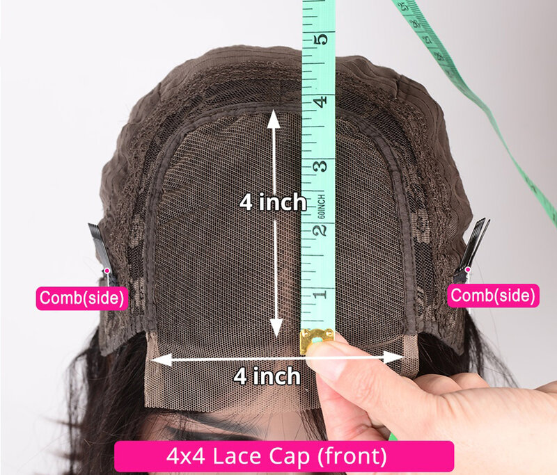 Halo Lady beauty 4*4 парик на шнурке, бразильские человеческие волосы, прямая шнуровка, парики для женщин, не Реми 1B 150% DHL, бесплатная доставка
