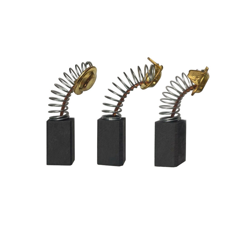 10 sztuk elektronarzędzia szczotka węglowa młot elektryczny szlifierka kątowa grafitowy szczotka wymiana 6.5*7.5*12MM