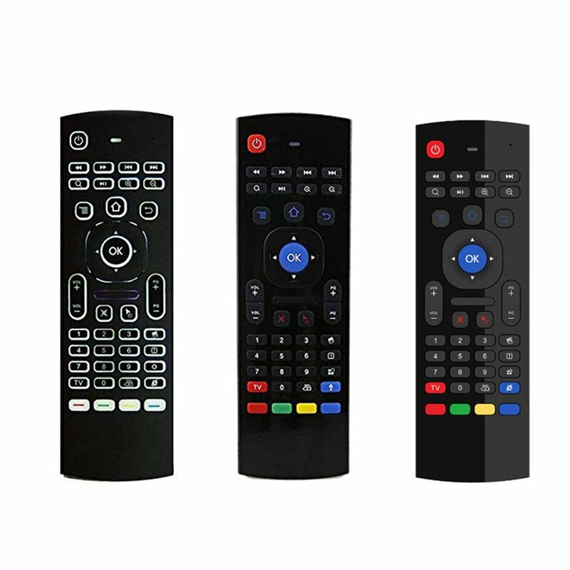 Mx3 Air Mouse Voice-Backlit Android Smart Wireless Air Mouse Remote Control T3 Mouse And Keyboard TV Box Wireless Keyboard