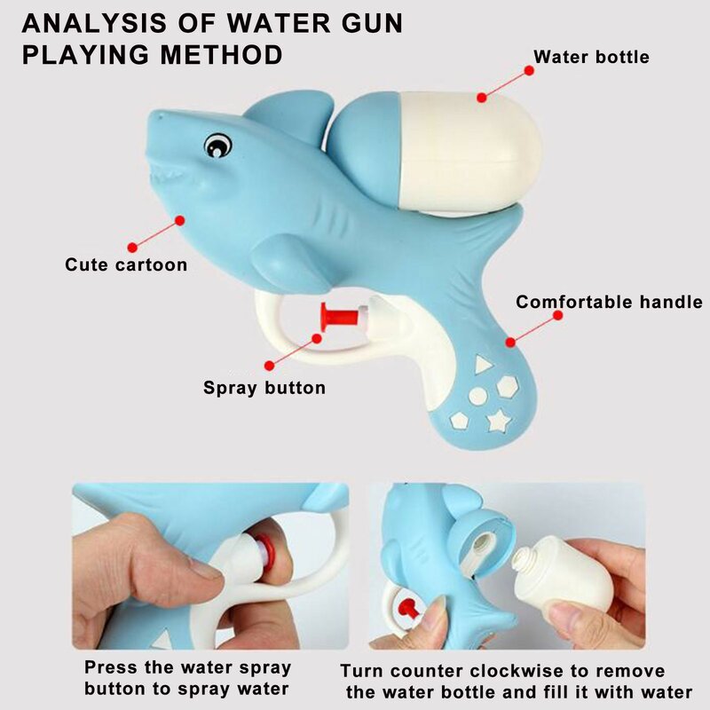 Водяной пистолет для детей, детские пляжные игрушки, развивающий детский водный пистолет для дома и улицы