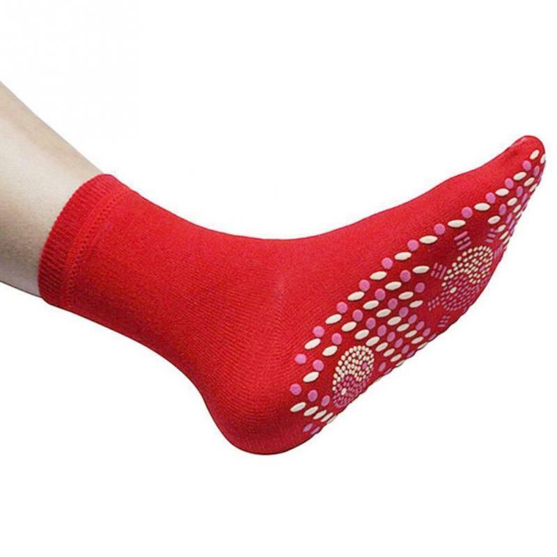 Турмалиновые Самонагревающиеся Носки для женщин и мужчин, зимние лыжные спортивные носки для фитнеса, удобные дышащие носки с магнитной те...