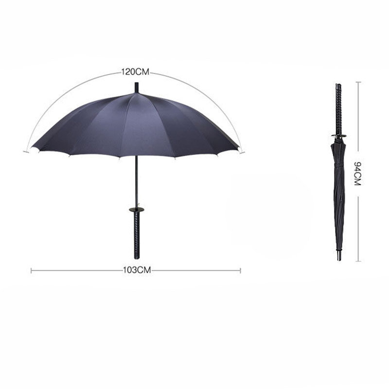 الإبداعية مقبض طويل كبير يندبروف سيف ساموراي مظلة اليابانية النينجا تشبه الشمس المطر مستقيم المظلات التلقائي المفتوحة