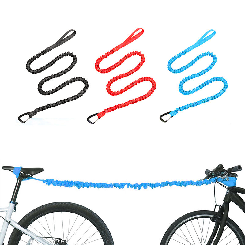Nova bicicleta cinto de trela elástica corda de tração de náilon pai-filho mtb bicicleta corda de reboque criança ebike equipamento de segurança ao ar livre ferramenta