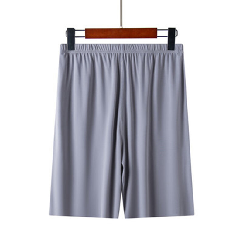 Summer Ice Silk Mens Sleep Bottoms Pyjamas Soft Sleepwear Boxer Shorts Casual Male Loose Comfortable Cool Home Underwear