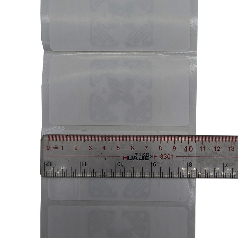 Étiquette autocollante RFID H47, étiquette personnalisée en cuivre blanc, taille 110x50 ou 110x90, avec puce Impjin M4