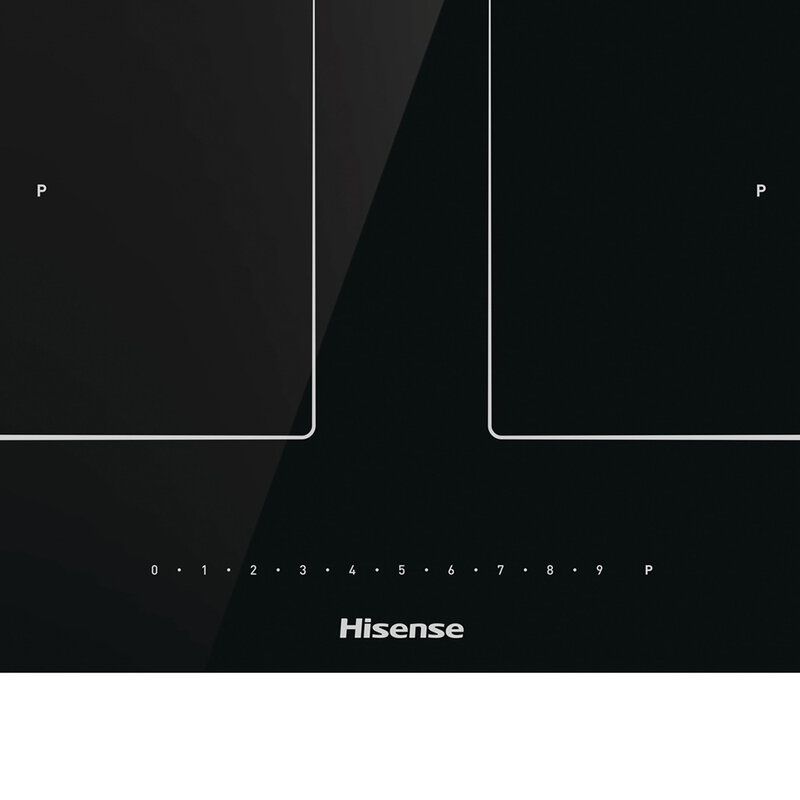 Hisense I6456C Cocina de inducción, 4 quemadores, Vidrio cerámico, 7360W, Control táctil, 59,5 ×5,4 ×52 cm