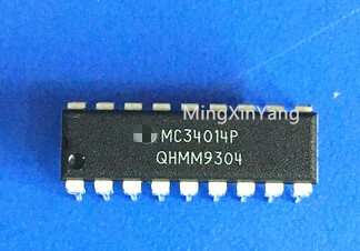Chip ic circuito integrado mc34014p dip-18, 5 peças