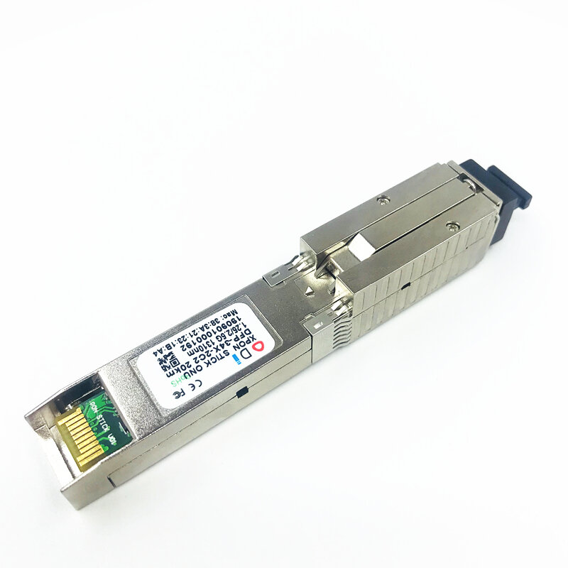 XPON 1490/1330nm SFP ONU 스틱 (MAC SC 커넥터 포함) DDM pon 모듈 1.25/2.5G EPON/GPON( 1.244Gbps/2.55G)802.3ah 와 호환 가능