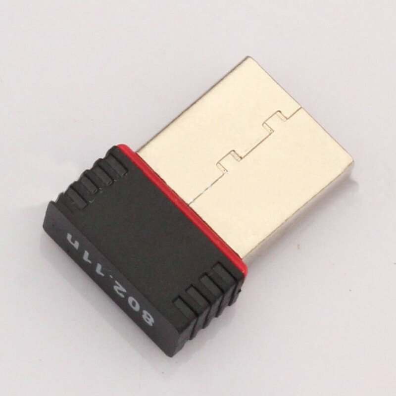 Mini Placa de Rede Sem Fio Computador, Adaptador WiFi, USB, Antena, Receptor, Banda Dupla, PC