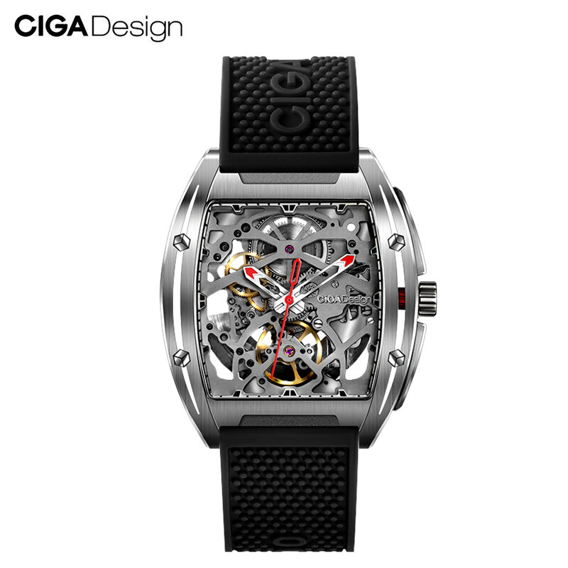 CIGA Design CIGA механические часы серии Z корпус часов двухсторонние полые автоматические механические мужские водонепроницаемые часы