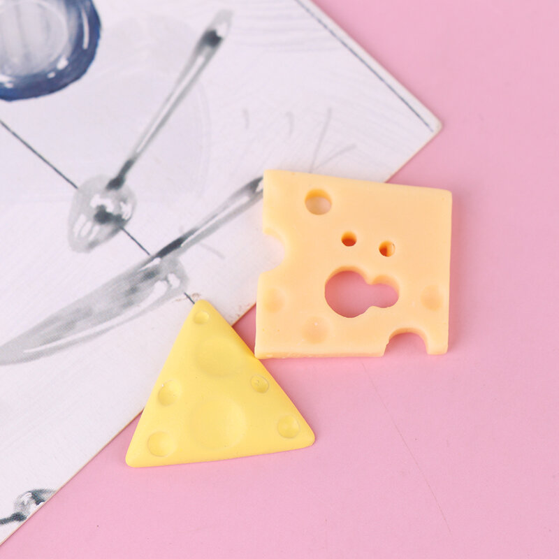 Panal de abeja de queso para decoración de casa de muñecas, 10 Uds., simulación de comida falsa para álbum de recortes, bricolaje, decoración de pasteles, accesorios para juguetes