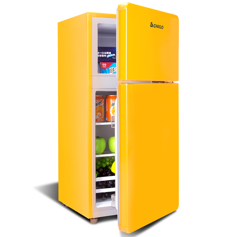 220V 58L замораживание стеллаж для хранения небольшой холодильник энергосберегающие мини-холодильник 58p118 Тиффани синий двухдверный стол-тумб...