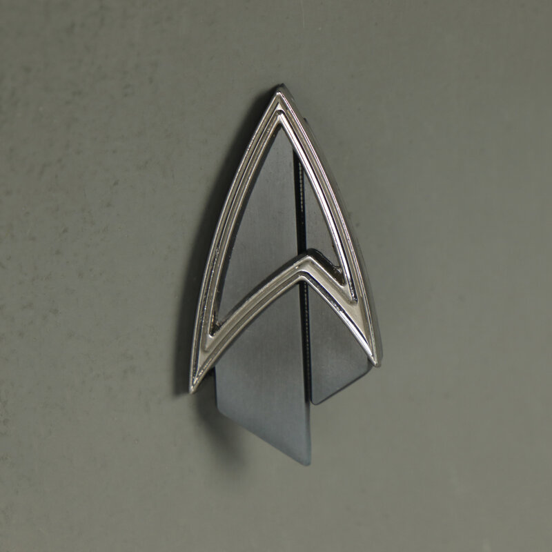 Estrela cosplay trek comando divisão emblema da frota estelar pinos ciência engenharia médica broche de metal acessórios adereços traje